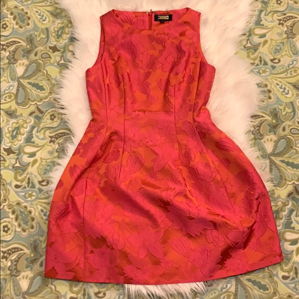 Pink and Orange Floral Dress